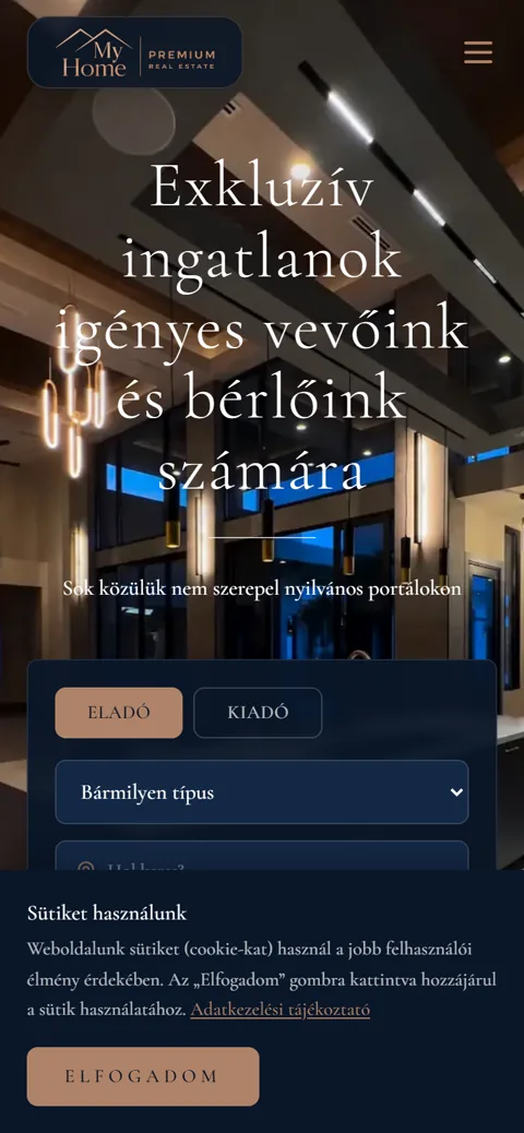 My Home Budapest: mobil nézet