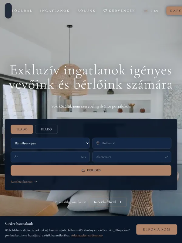 My Home Budapest: tablet nézet